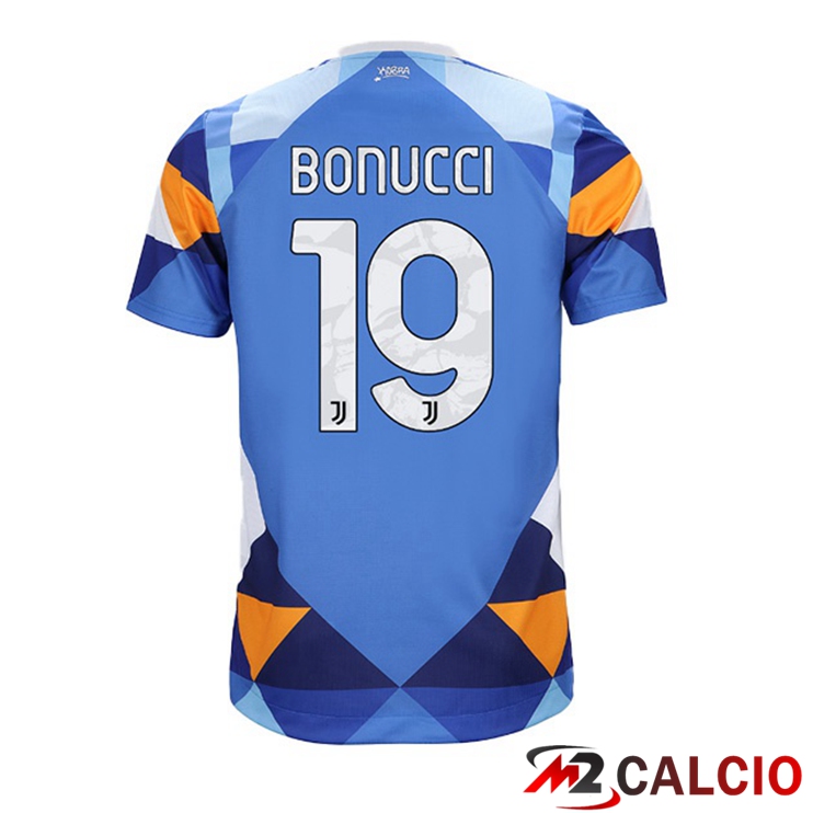 Maglie Calcio Juventus (BONUCCI 19) Fourth Blu 2021/2022