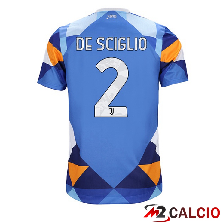 Maglie Calcio Juventus (DE SCIGLIO 2) Fourth Blu 2021/2022