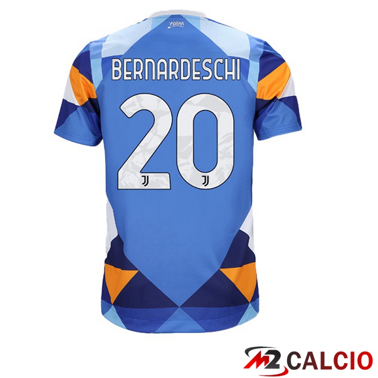 Maglie Calcio Juventus (BERNARDESCHI 20) Fourth Blu 2021/2022