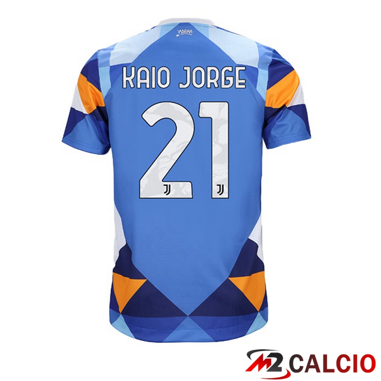 Maglie Calcio Juventus (KAIO JORGE 21) Fourth Blu 2021/2022