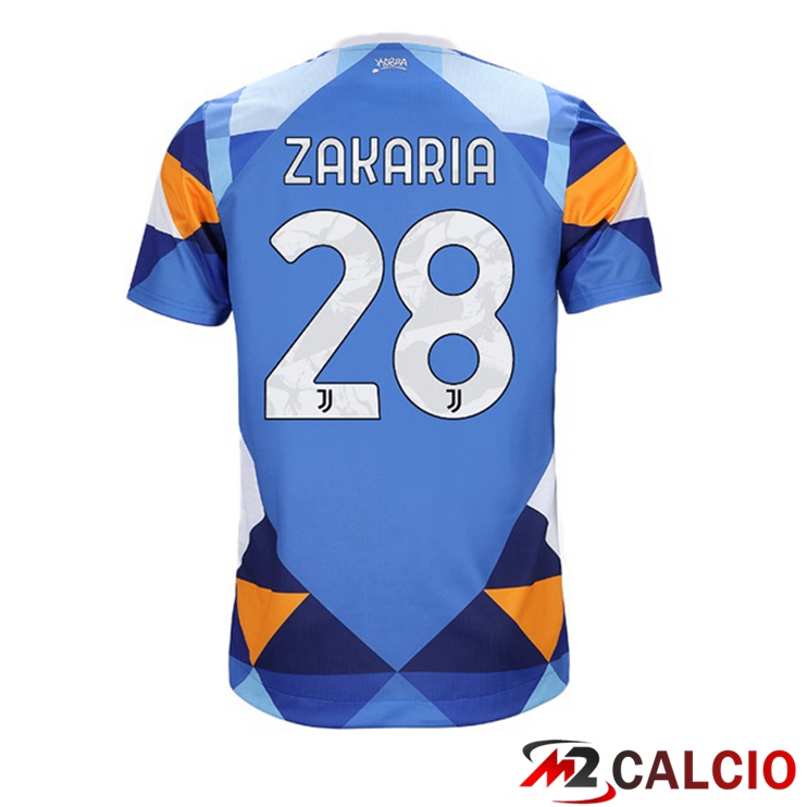 Maglie Calcio Juventus (ZAKARIA 28) Fourth Blu 2021/2022