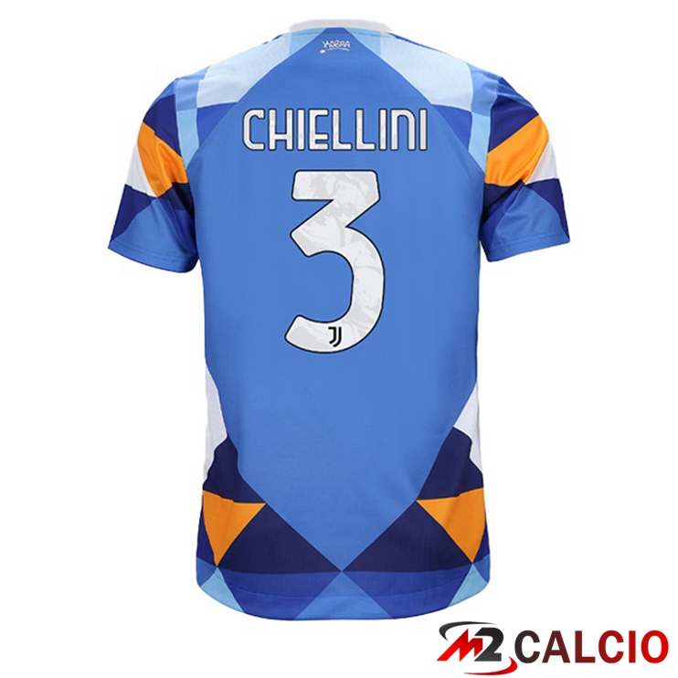 Maglie Calcio Juventus (CHIELLINI 3) Fourth Blu 2021/2022