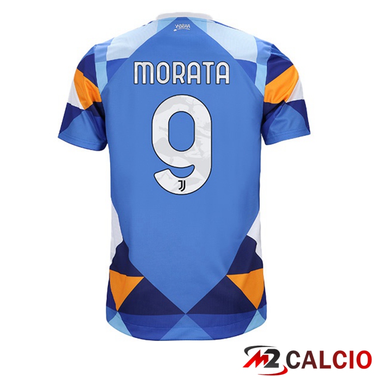 Maglie Calcio Juventus (MORATA 9) Fourth Blu 2021/2022