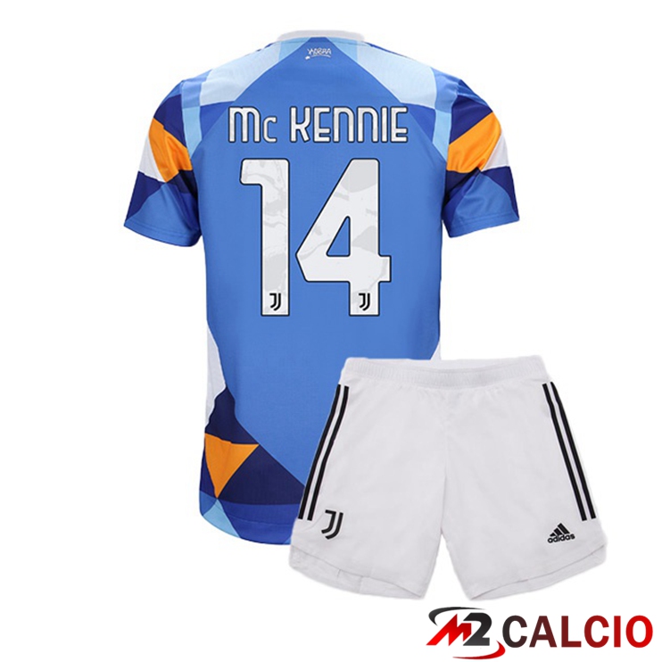 Maglie Calcio Juventus (MCKENNIE 14) Bambino Fourth Blu 2021/2022