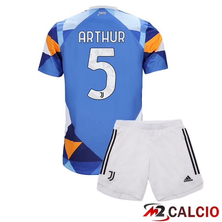 Maglie Calcio Juventus (ARTHUR 5) Bambino Fourth Blu 2021/2022