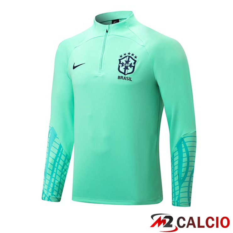 Felpa Allenamento Brasile Verde 2022/2023