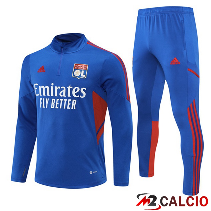 Insieme Tuta Calcio Lyon OL Blu 2022/2023
