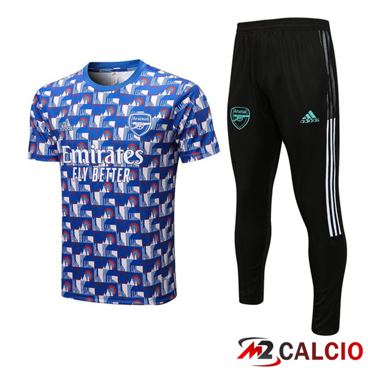 Insieme T Shirt Allenamento Arsenal + Pantaloni Blu 2022/2023
