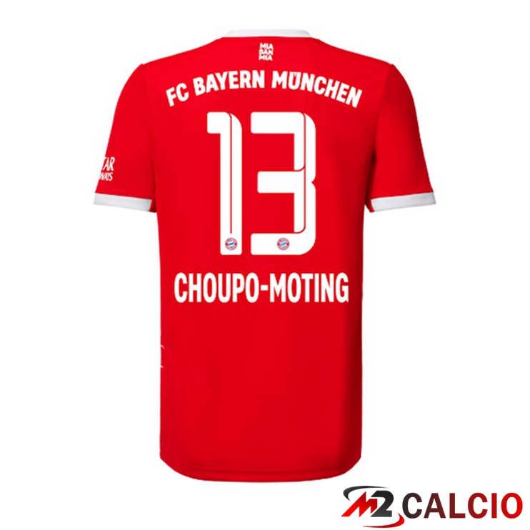 Maglie Calcio Bayern Monaco (Choupo-Moting 13) Prima Rosso 2022/2023