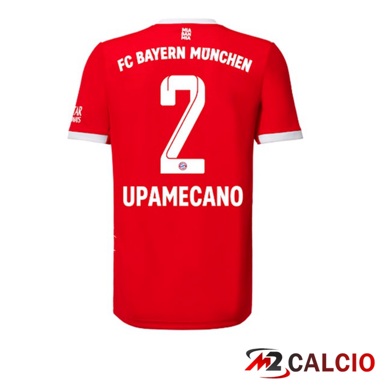 Maglie Calcio Bayern Monaco (Upamecano 2) Prima Rosso 2022/2023