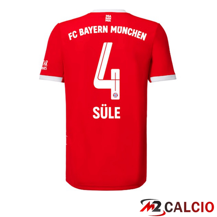 Maglie Calcio Bayern Monaco (Süle 4) Prima Rosso 2022/2023