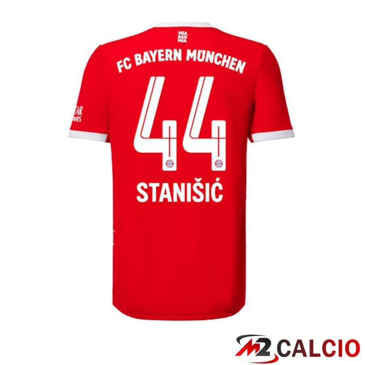 Maglie Calcio Bayern Monaco (Stanišić 44) Prima Rosso 2022/2023