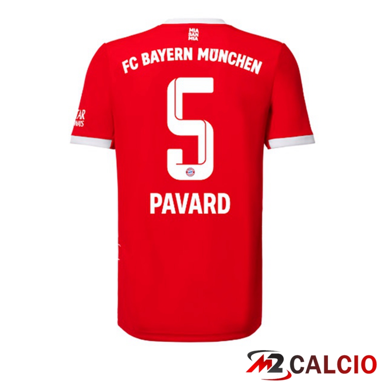 Maglie Calcio Bayern Monaco (Pavard 5) Prima Rosso 2022/2023