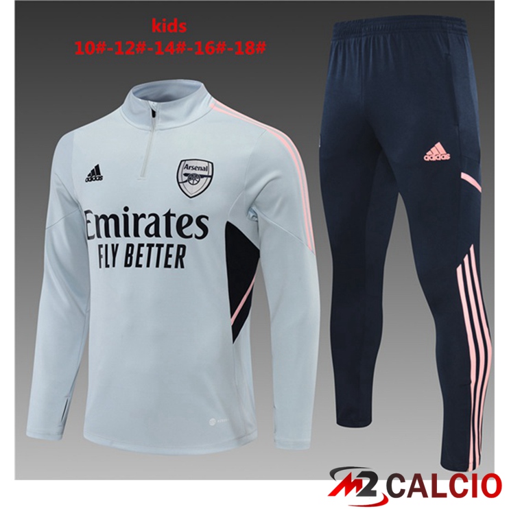 Insieme Tuta Calcio Arsenal Bambino Grigio 2022/2023