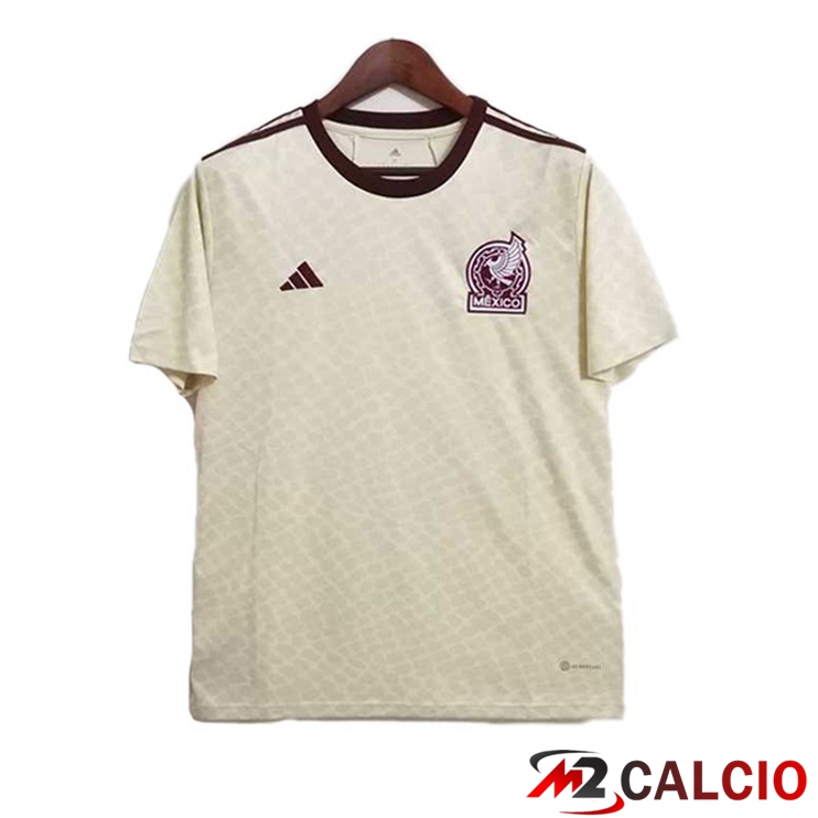 Maglia Nazionale Messico Seconda Giallo Version Leak Coppa Del Mondo 2022