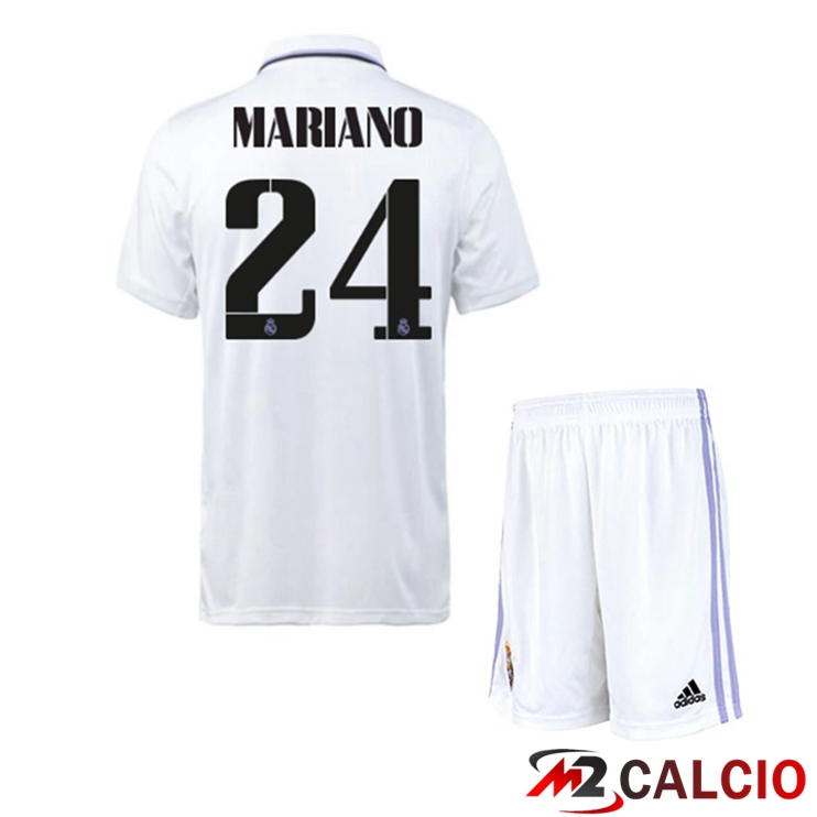 Maglie Calcio Real Madrid (Mariano 24) Bambino Prima Bianco 2022/2023