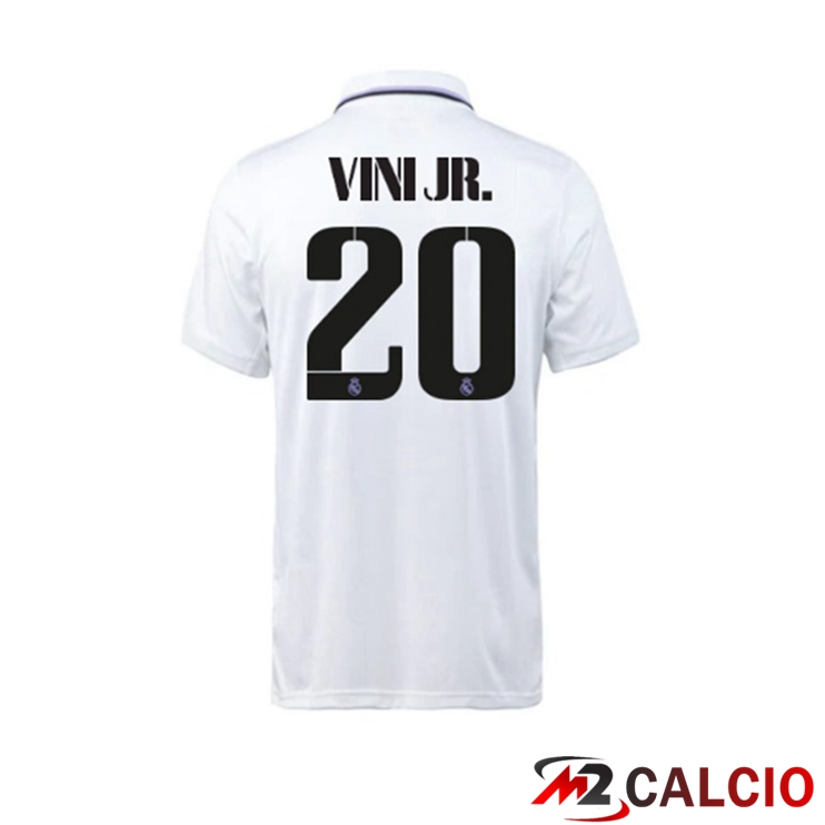Maglie Calcio Real Madrid (Vini Jr. 20) Prima Bianco 2022/2023