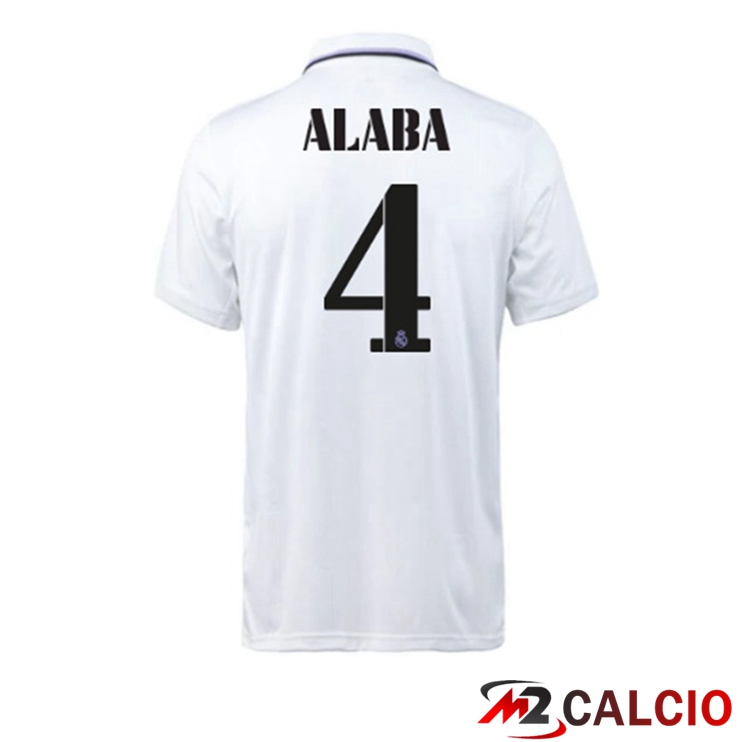 Maglie Calcio Real Madrid (Alaba 4) Prima Bianco 2022/2023