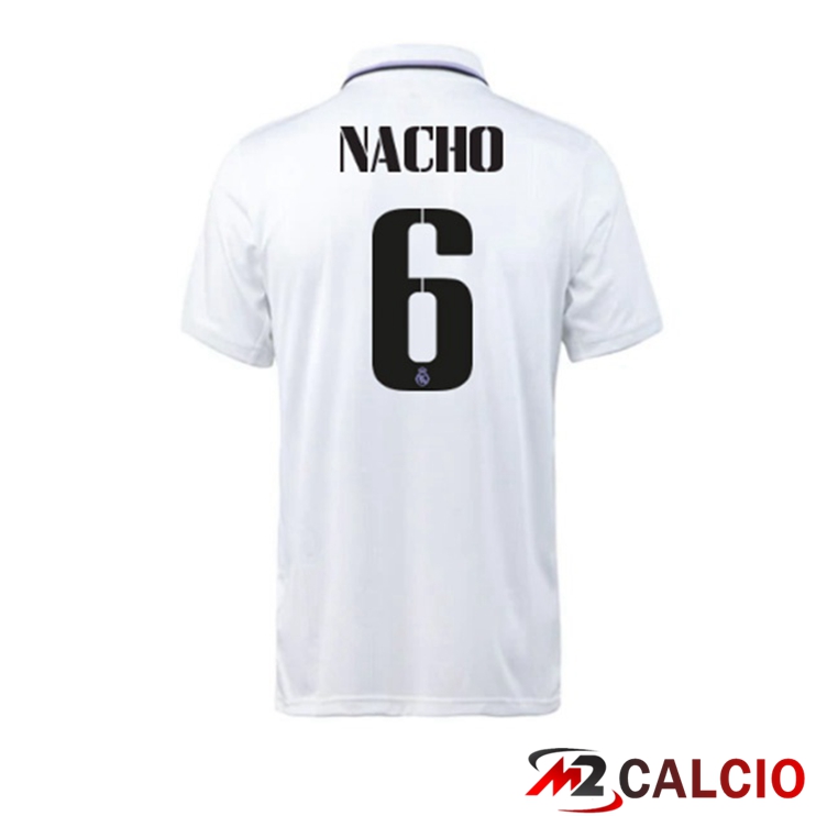 Maglie Calcio Real Madrid (Nacho 6) Prima Bianco 2022/2023