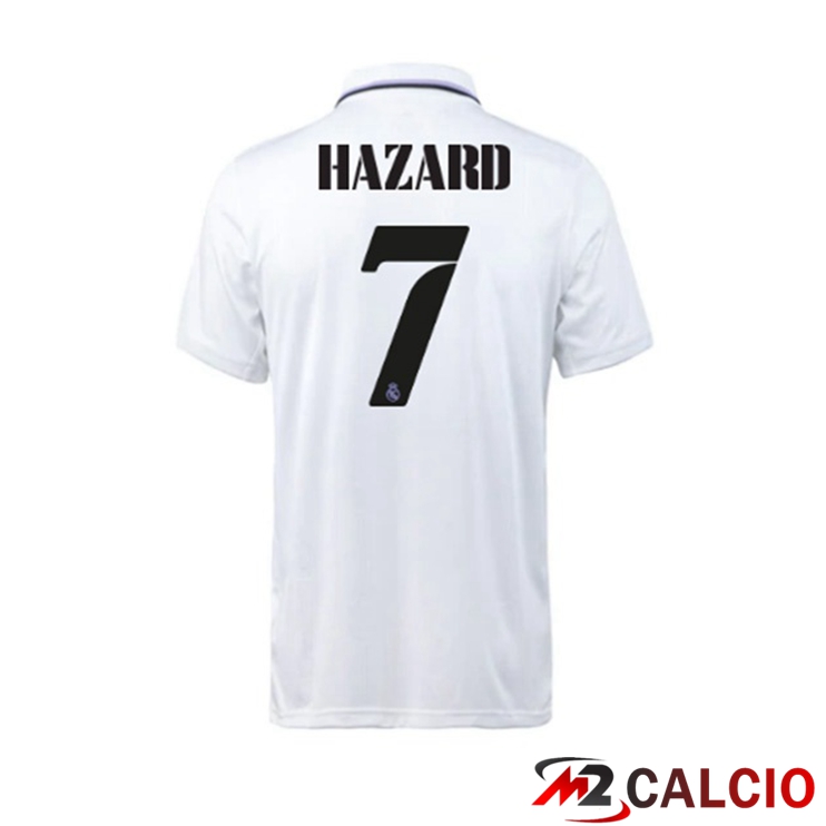 Maglie Calcio Real Madrid (Hazard 7) Prima Bianco 2022/2023