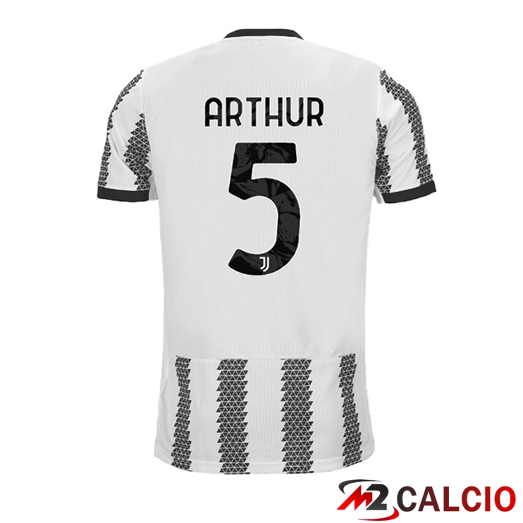 Maglie Calcio Juventus (ARTHUR 5) Prima Bianco Nero 2022/2023