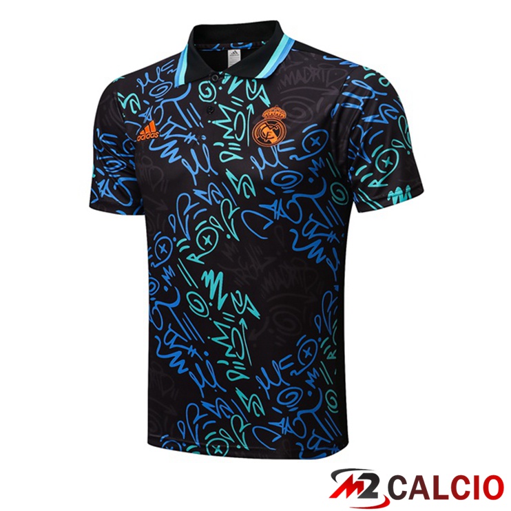 Maglia Polo Real Madrid Nero Blu 2022/2023