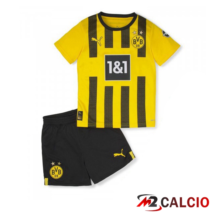 Maglie Calcio Dortmund BVB Bambino Prima Giallo 2022/2023
