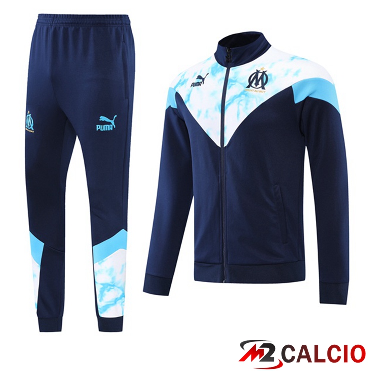 Insieme Giacca A Vento Marsiglia OM Blu Royal 2022/2023