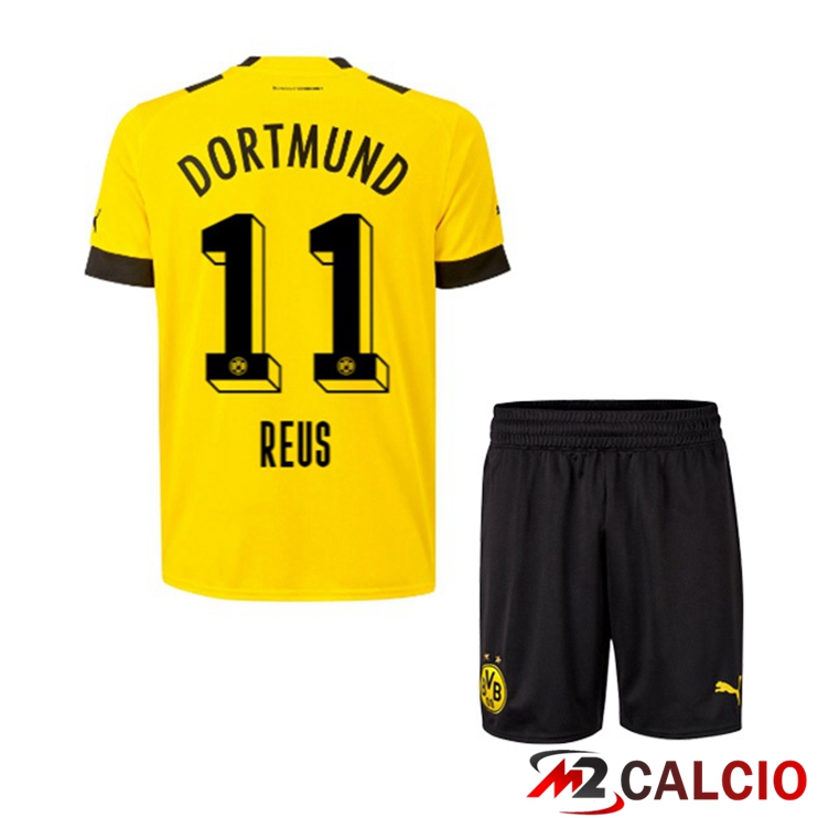 Maglie Calcio Dortmund BVB (Reus 11) Bambino Prima Giallo 2022/2023