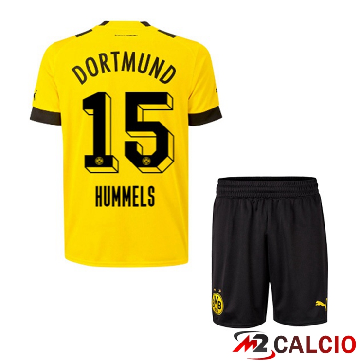 Maglie Calcio Dortmund BVB (Hummels 15) Bambino Prima Giallo 2022/2023