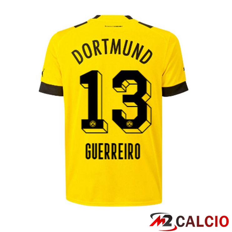 Maglie Calcio Dortmund BVB (Guerreiro 13) Prima Giallo 2022/2023