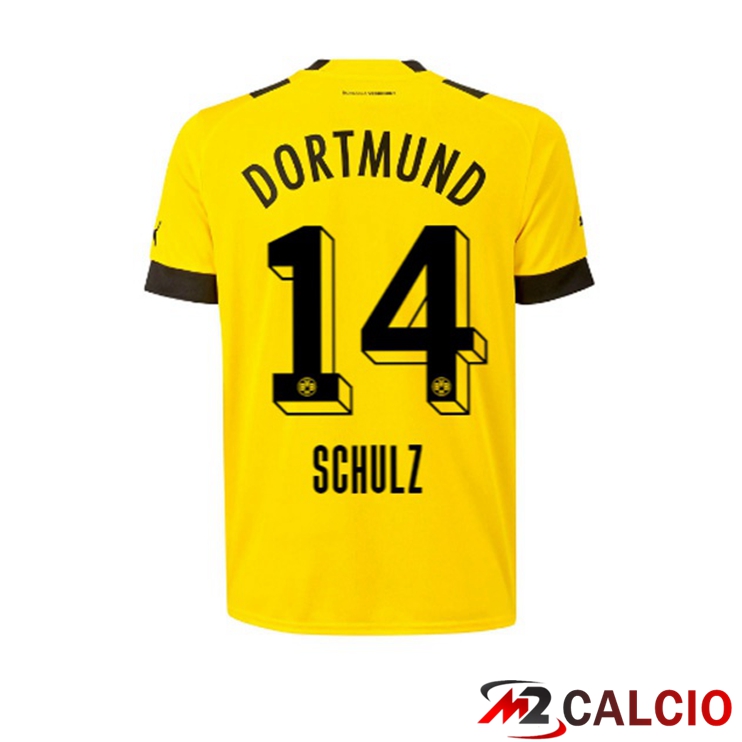 Maglie Calcio Dortmund BVB (Schulz 14) Prima Giallo 2022/2023