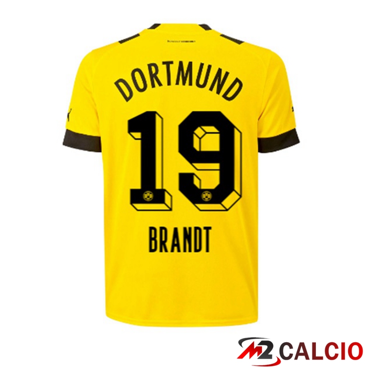 Maglie Calcio Dortmund BVB (Brandt 19) Prima Giallo 2022/2023