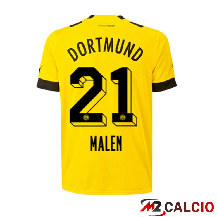 Maglie Calcio Dortmund BVB (Malen 21) Prima Giallo 2022/2023