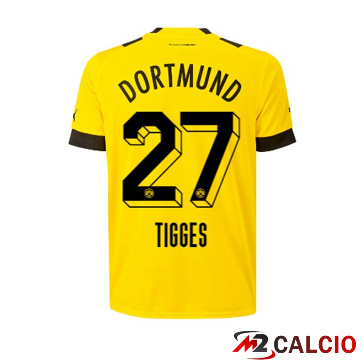 Maglie Calcio Dortmund BVB (Tigges 27) Prima Giallo 2022/2023