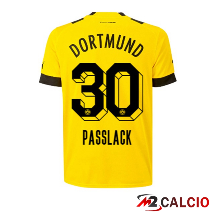 Maglie Calcio Dortmund BVB (Passlack 30) Prima Giallo 2022/2023