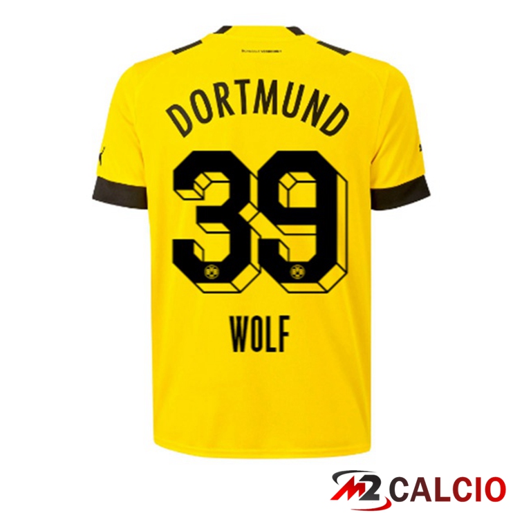 Maglie Calcio Dortmund BVB (Wolf 39) Prima Giallo 2022/2023