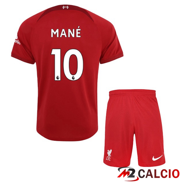 Maglie Calcio FC Liverpool (MANE 10) Bambino Prima Rosso 2022/2023