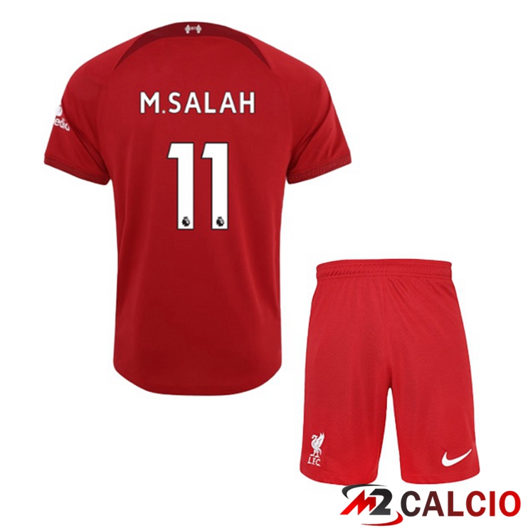 Maglie Calcio FC Liverpool (M.SALAH 11) Bambino Prima Rosso 2022/2023