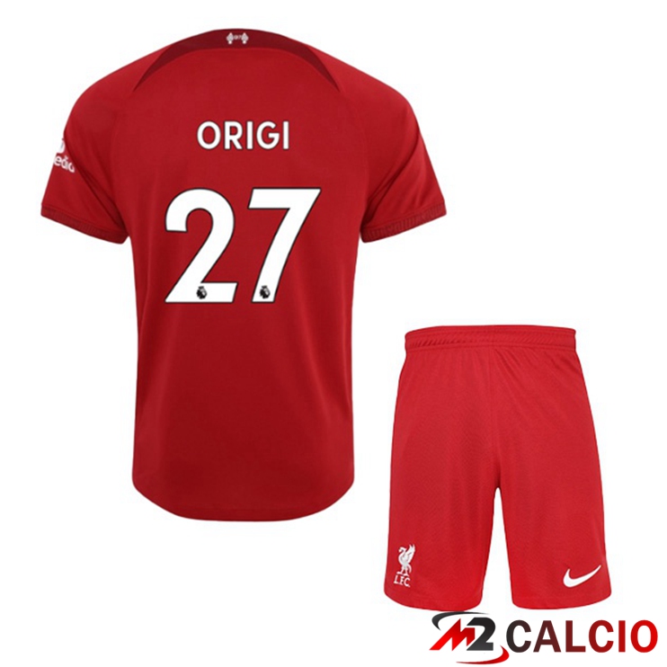 Maglie Calcio FC Liverpool (ORIGI 27) Bambino Prima Rosso 2022/2023