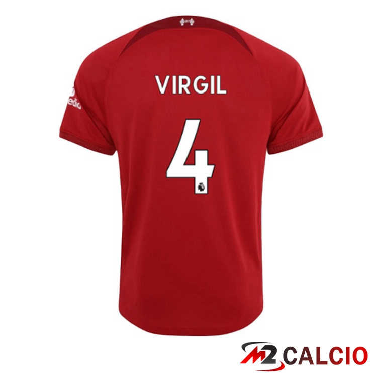 Maglie Calcio FC Liverpool (VIRGIL 4) Prima Rosso 2022/2023