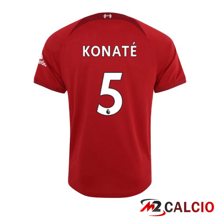 Maglie Calcio FC Liverpool (KONATE 5) Prima Rosso 2022/2023