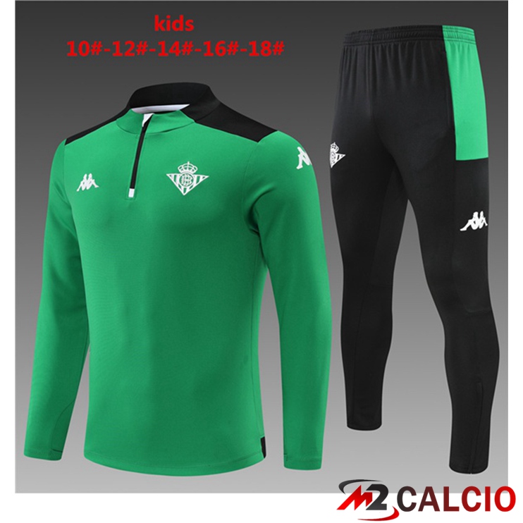 Insieme Tuta Calcio Real Betis Bambino Verde 2022/2023
