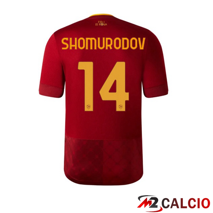 Maglie Calcio AS Roma (SHOMURODOV 14) Prima Rosso 2022/2023