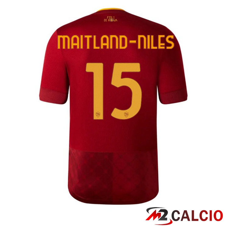 Maglie Calcio AS Roma (MAITLAND-NILES 15) Prima Rosso 2022/2023