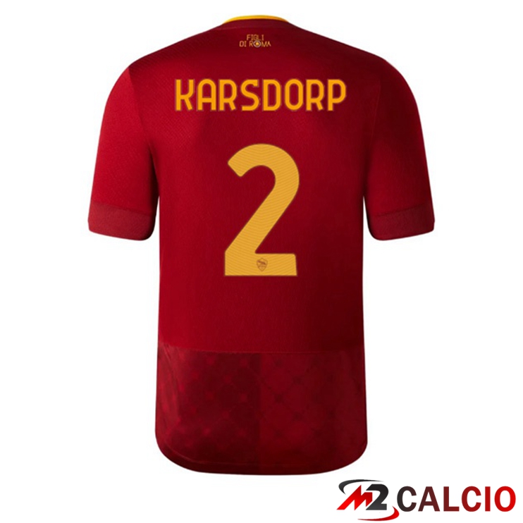 Maglie Calcio AS Roma (KARSDORP 2) Prima Rosso 2022/2023