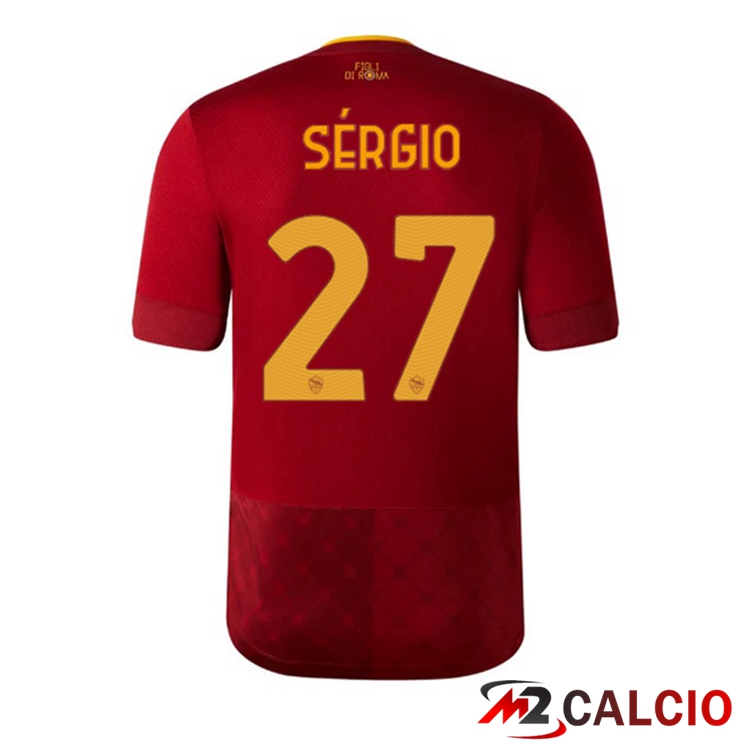 Maglie Calcio AS Roma (SÉRGIO 27) Prima Rosso 2022/2023
