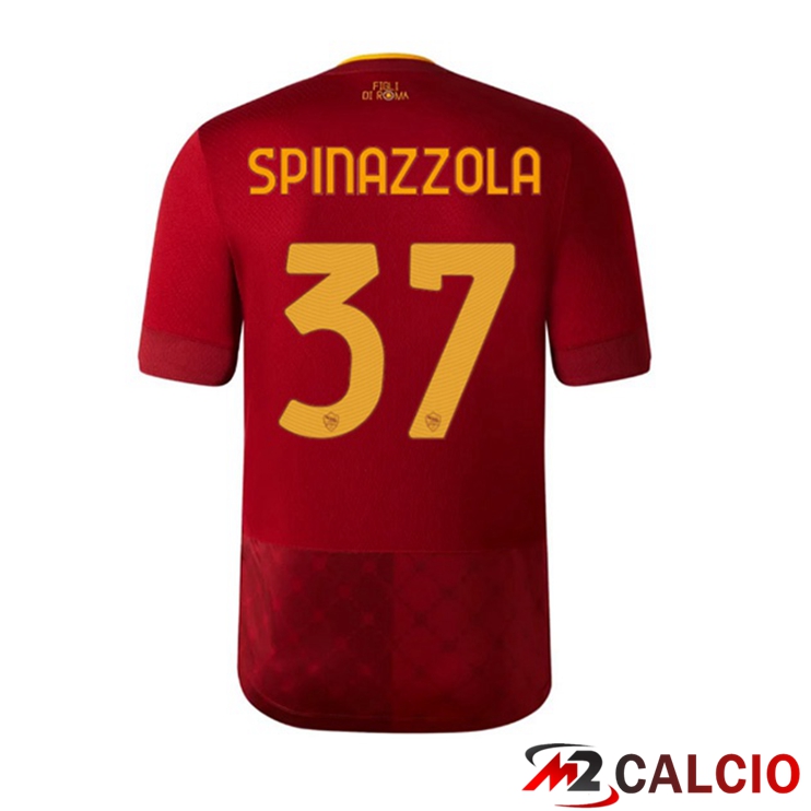 Maglie Calcio AS Roma (SPINAZZOLA 37) Prima Rosso 2022/2023