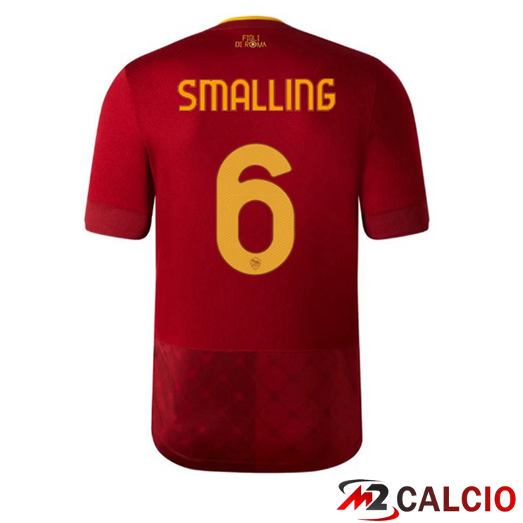 Maglie Calcio AS Roma (SMALLING 6) Prima Rosso 2022/2023
