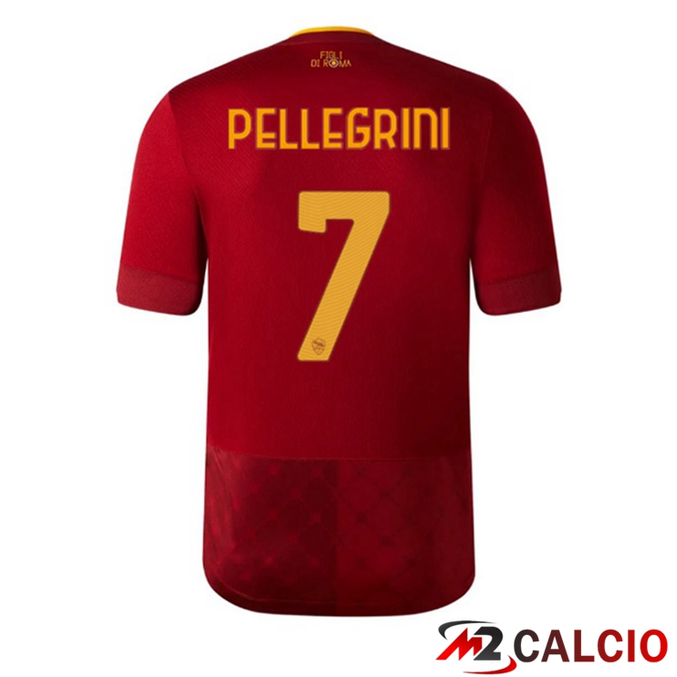 Maglie Calcio AS Roma (PELLEGRINI 7) Prima Rosso 2022/2023